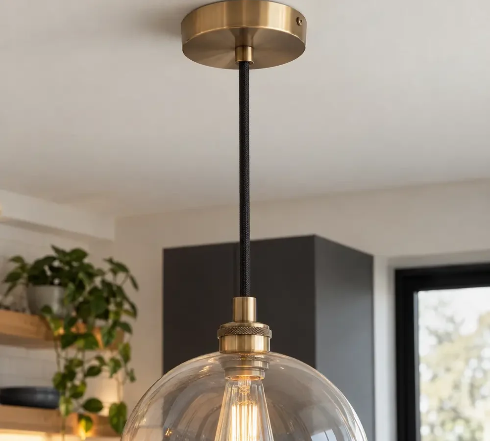 Pendant-light ceiling canopy and suspension